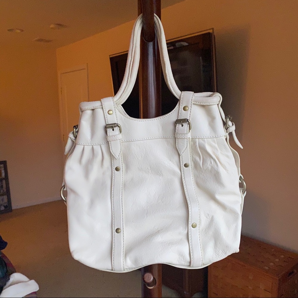 Cynthia Rowley Cream Leather Handbag